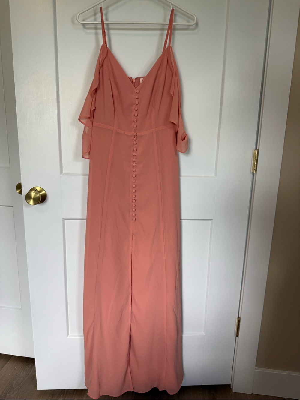 Long Button Front Dress - Picture 2 of 8